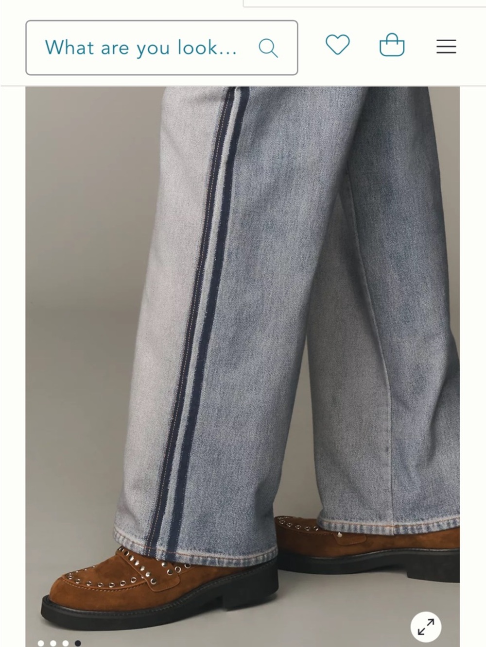 rag & bone Miramar Wide Leg Track Pants Coney Faux Denim NWT Size XL - Picture 8 of 14